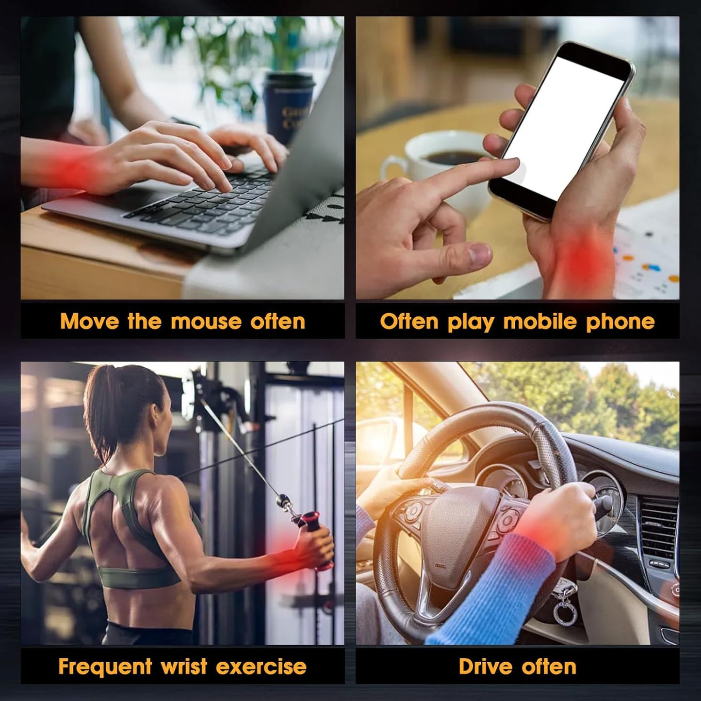 Wrist Trainer Ball Auto-Start Gyroscopic Forearm Exerciser Gyro Ball for Strengthen Arms, Fingers, Grip and Muscles
